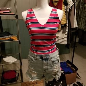 Red white and blue tank top. Never worn